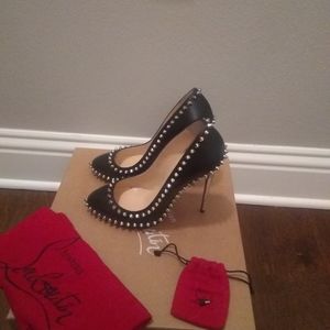 Black studded Christian Louboutin
